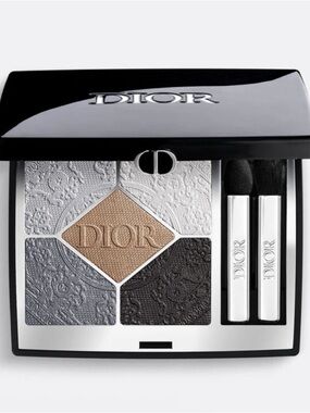 Dior 5-Color Eyeshadow Palette — Silver, White, Gold, Charcoal, Black